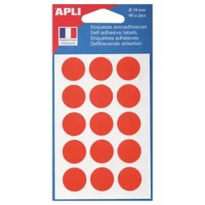 90 Pastilles rouges 19mm