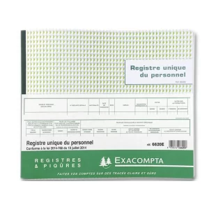 Registre du personnel - 56 pages