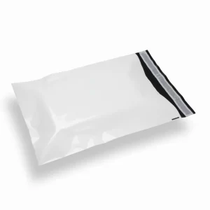 Pochette plastique blanche opaque 24.5cm x 32.5cm