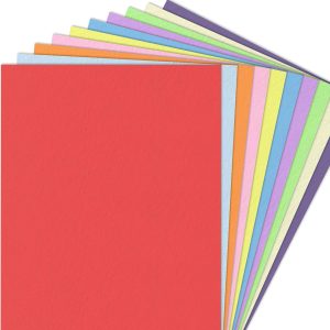 Papier couleur cartonné A4 - 10 couleurs - 120g/m²