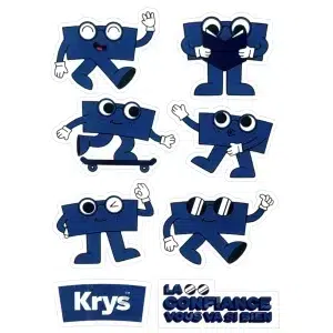 1 planche de 8 stickers Krys